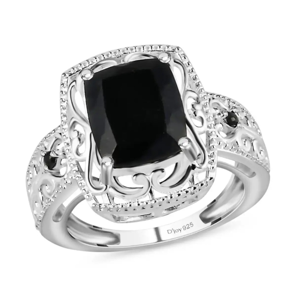 Gem Treasures Jewelry - NWOT Host Pick Australian Black Tourmaline Ring , Thai Black Spinel